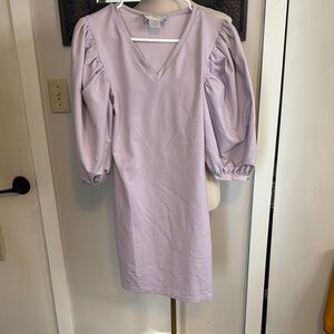 Valentina Shah Lavender Puff Sleeve Dress
